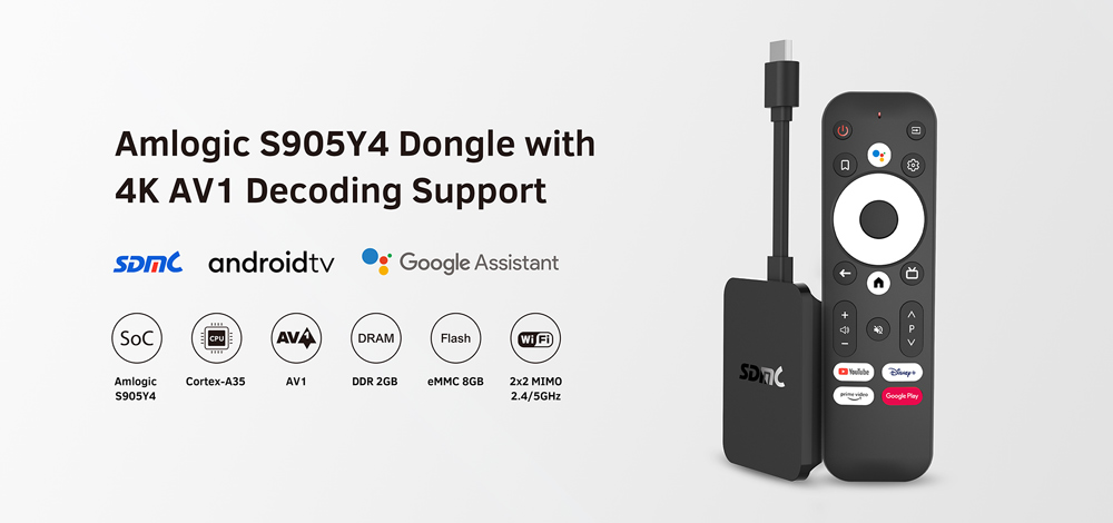 Amlogic S905Y4 AndroidTM TV Dongle 