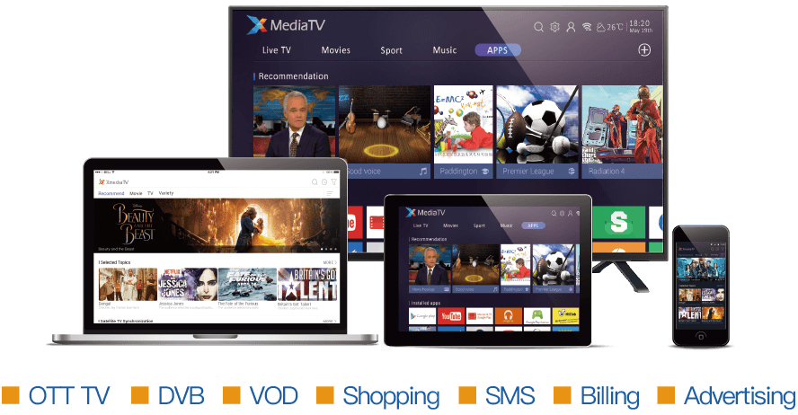 OTT TV Platform - XMediaTV