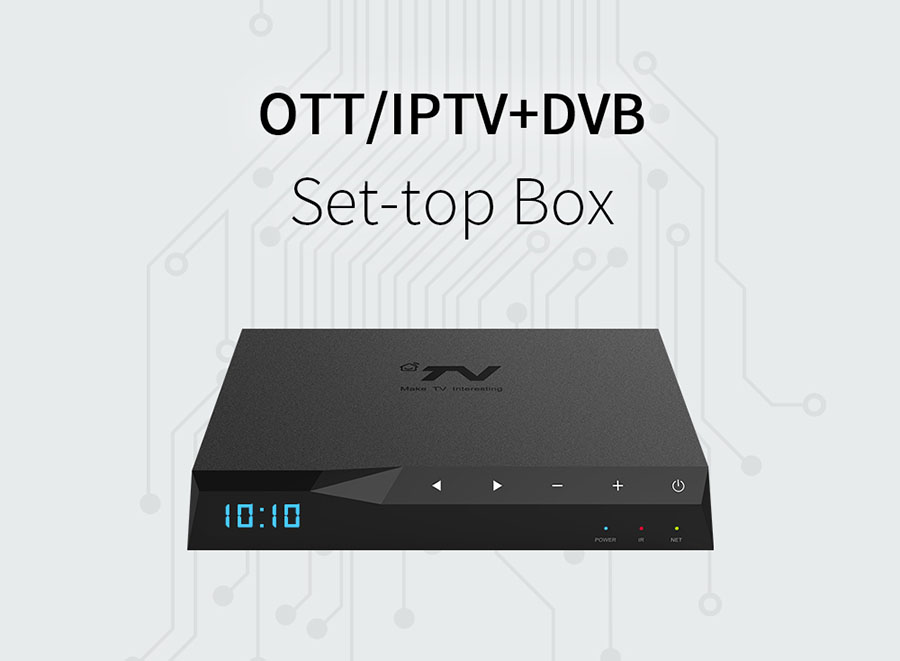 Quad-core 4K UHD Android Hybrid Set-Top Box OTT DVB-C