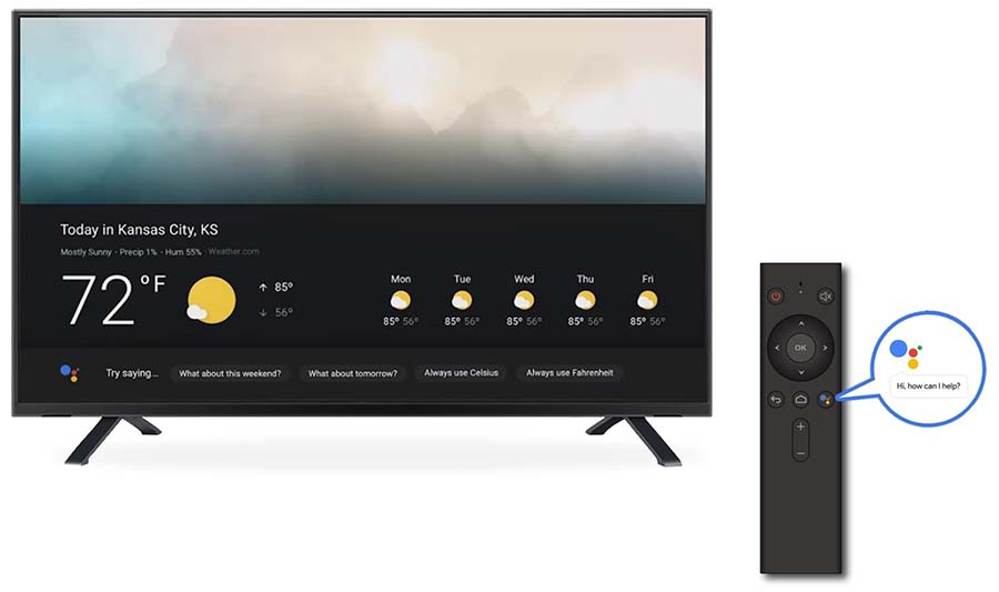 Android tv box google assistant