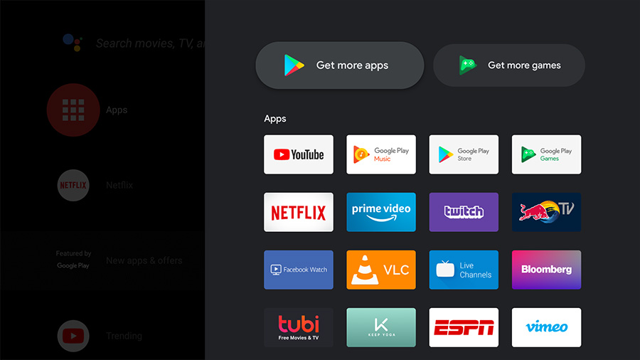4K OTT Android TV Smart Box Google play store