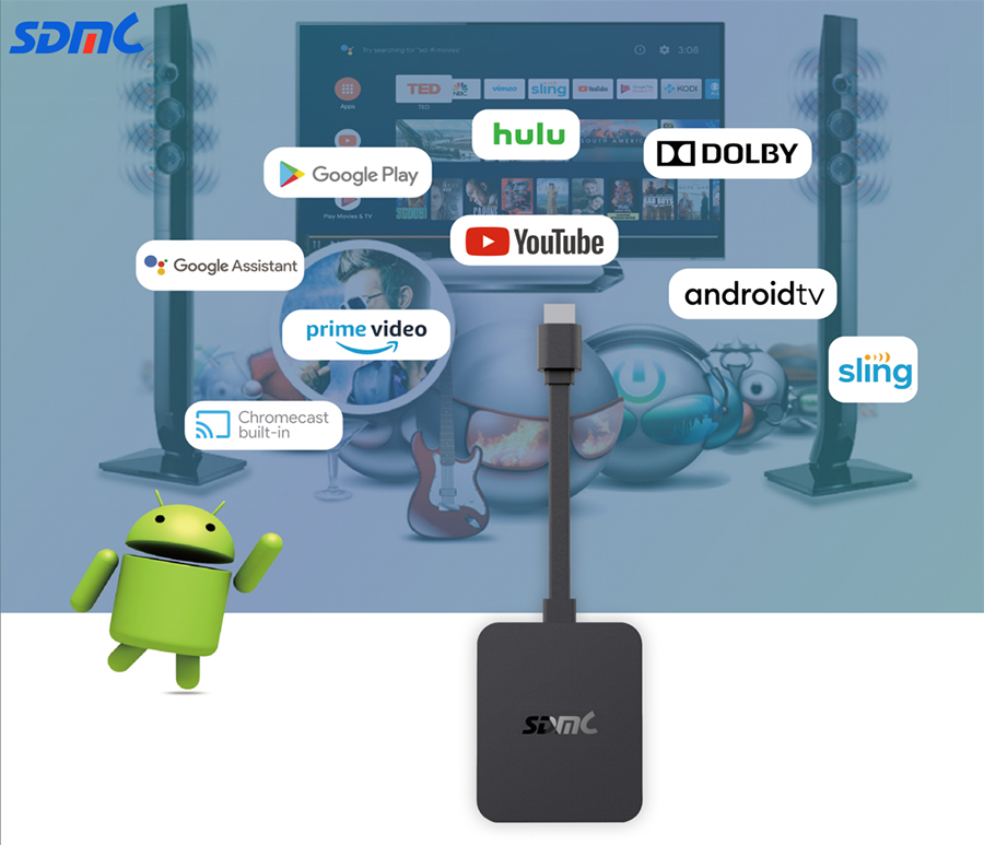 4K AV1 OTT Android TV Smart Box Amlogic S905X4 Supplier - SDMC