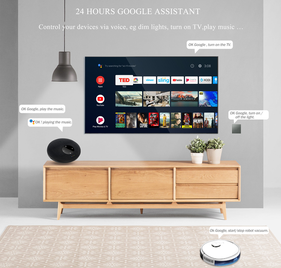 Android TV Box with Google Assistant 
