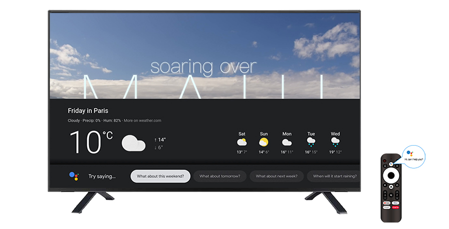 Hybrid Set-top Box with Google Assistant
