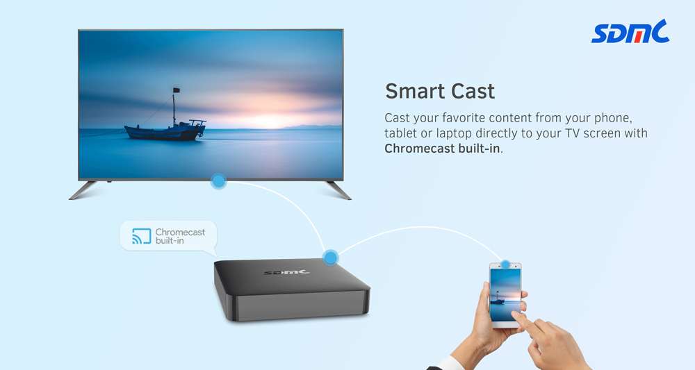 Android TV Box with chromecast built-in