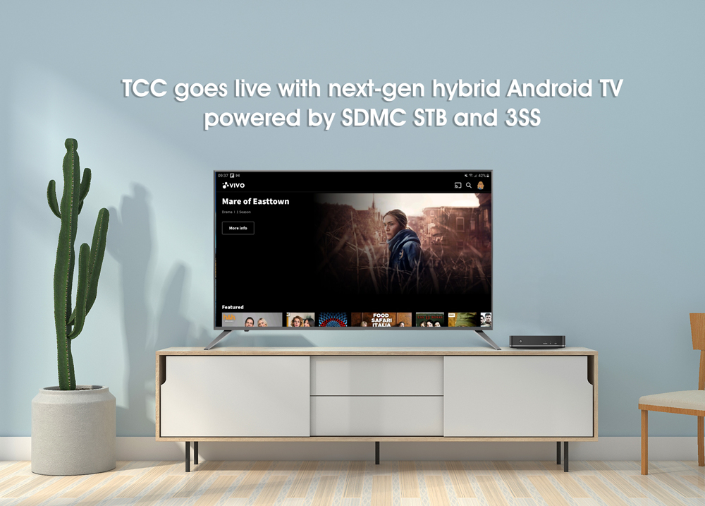 TCC goes live with next-gen hybrid Android TV powered by SDMC STB and 3SS