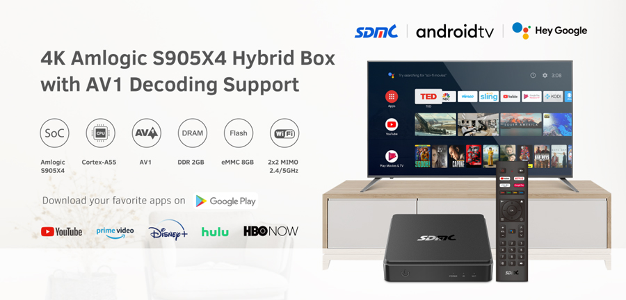 Android TV OTT + DVB STB