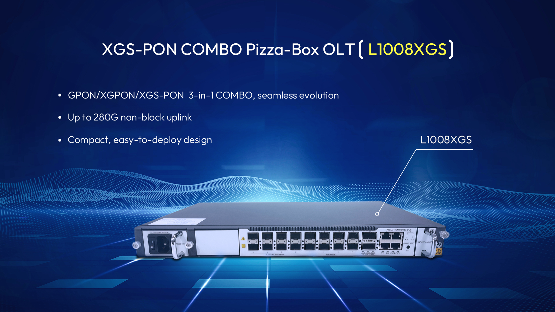 SDMC Pizza-Box XGS-PON COMBO OLT