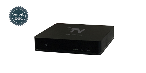 DV8845-T2 4K Amlogic S905C1 Android TV Hybrid Box with Netflix Pre-install