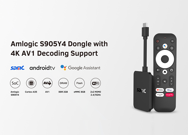 Amlogic S905Y4 Android TV Device Supports 4K AV1 Decoding
