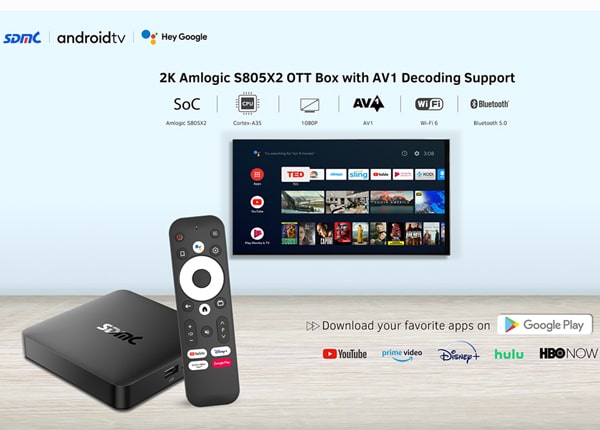 SDMC Launches 2K Android TV Box with AV1 Decoding Support for Operators 