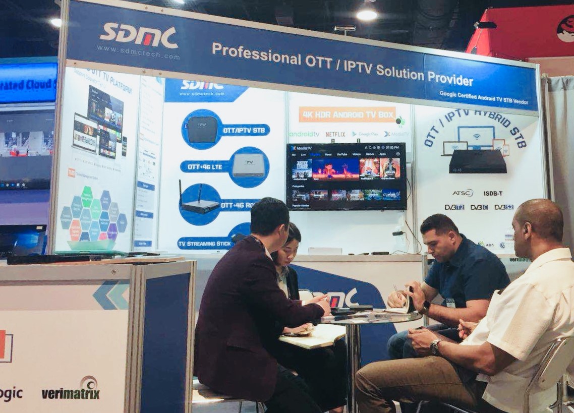 SDMC displayed Android TV Boxes at NAB 2018