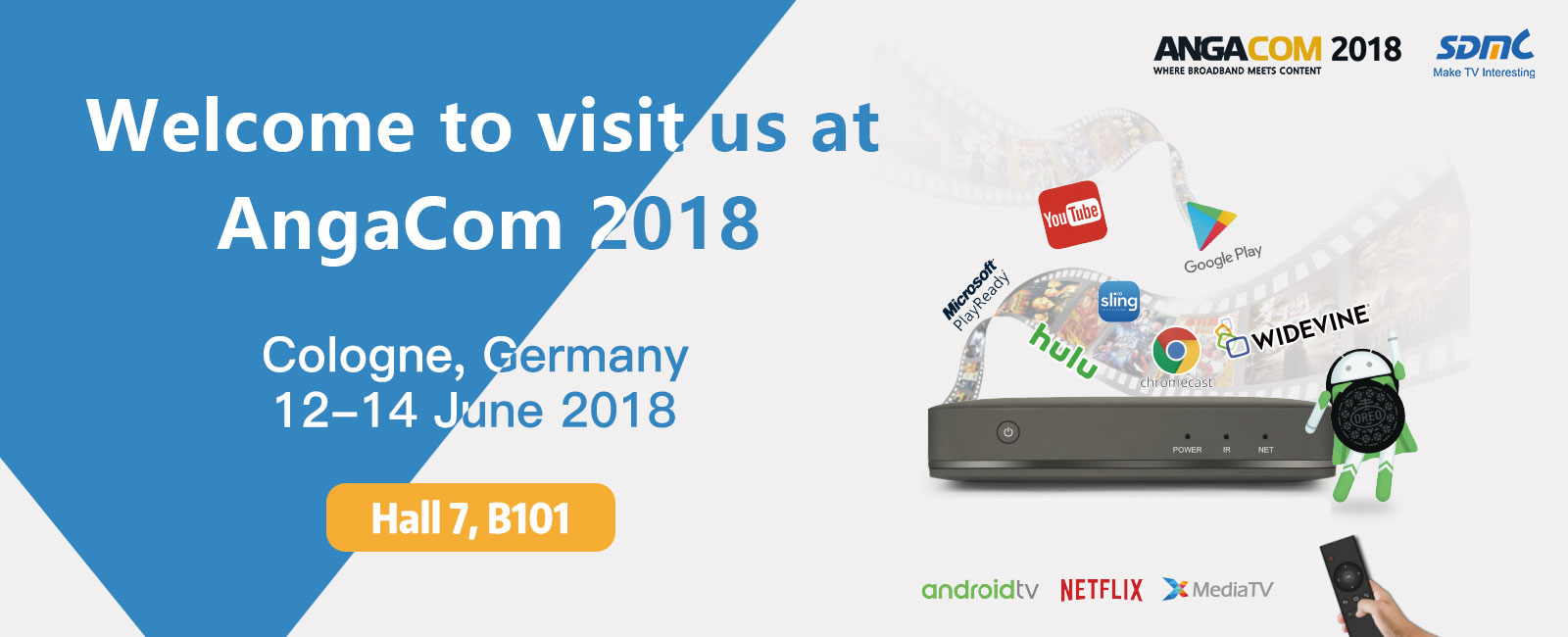 Visit SDMC at ANGACOM2018